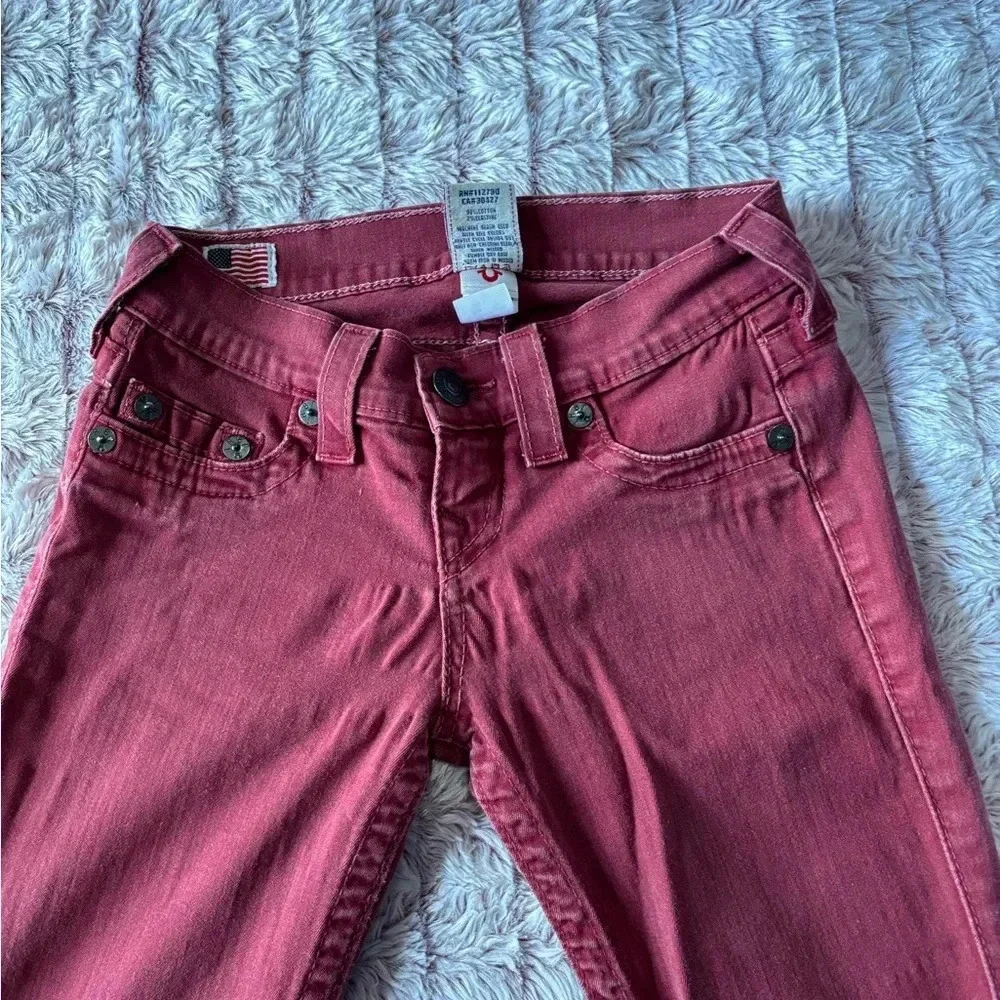 True Religion jeans 23/28 red skinny. Great shape